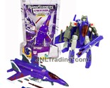 Year 2005 Transformers Cybertron Deluxe 6 Inch Figure - SKYWARP Fighter Jet - $84.99