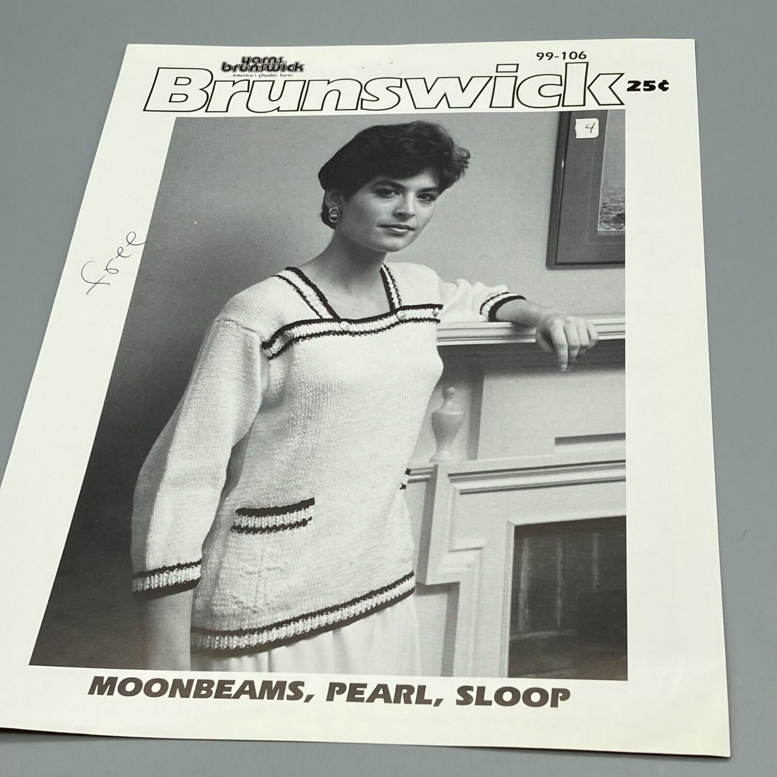 Vintage Patterns Brunswick Yarns Moonbeams Pearl Sloop Knits Volume 99-106 - $9.75