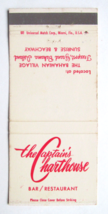 The Captain&#39;s Charthouse Bar/Restaurant  Grand Bahamas 30 Strike Matchbook Cover - $2.00