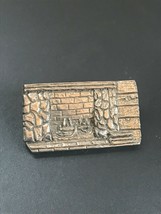 Estate Barker Signed Genuine Pewter Fireplace Lapel or Hat Pin – marked on back - £8.17 GBP