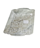 Clear Plastic Stars  Designed Patry Tray W/Handless 14x8 Inches - $7.47