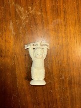 Department 56 Snowbabies I LOVE MOM Mother&#39;s Day Figurine - $7.43