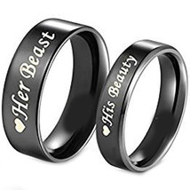 COI Tungsten Carbide Beauty Beast Wedding Band Ring-TG1814  - £31.86 GBP