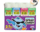 Full Box 12x Sprays Too Tarts Assorted Sweet &amp; Sour Sugar Free Spray Can... - £19.30 GBP