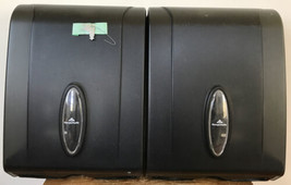 2 Georgia Pacific CFold Trifold Paper Towel Dispensers Translucent Smoke... - £56.41 GBP