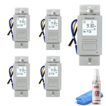 5-Pack Honeywell Timer Switch with Sunrise Sunset Single or 3 Way + LCD ... - £285.57 GBP