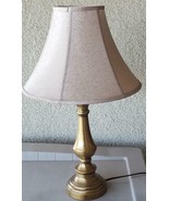 Mid Size Metal Table Lamp - Brushed Brass Finish - GORGEOUS CONTEMPORARY... - £47.41 GBP