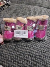 4PCS Waterproof Non-Slip Pet Dog Shoes Puppy Rain Snow Walk Boots Small/... - £9.47 GBP