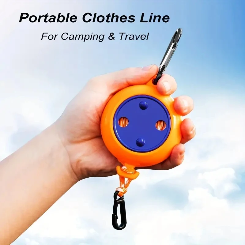 26ft Portable Clothesline - Perfect for Outdoor Camping, Fishing, and Indoor - £11.62 GBP+
