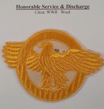 Rare Large Honorable Service &amp; Discharge (Circa: WW2) On Wool Lot 36 - £23.46 GBP