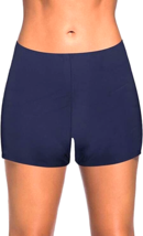 Women&#39;s YONIQUE Navy Blue Bikini / Tankini Boy Shorts Swimsuit Bottoms X-Small - £9.25 GBP
