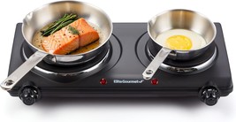 Elite Gourmet Edb-302Bf# Countertop Double Cast Iron Burner, 1500 Watts,... - $763.23 MXN