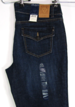 Anne Klein Jeans AK Women&#39;s Sz 10 Short Denim Bootcut Metropolitan Flap Pockets - £20.34 GBP