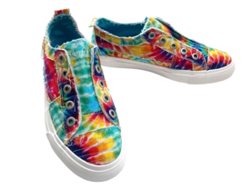 Blowfish Malibu Sneakers Womens Comfortable Canvas Slip-on Size 8 Tie-Dye Print - £16.64 GBP