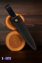 Leather Sheath For Straight Fixed Blade Knife Up To 6.5”Blade Double Edg... - $13.85