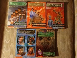 5 Animorphs Paperback Books By K.A. Applegate Scholastic 1990s Kids Fiction Lot - $28.70