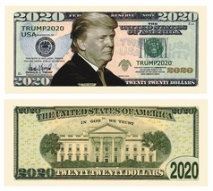 Donald Trump 2020 Pack of 5 Funny Money Collectible Novelty Dollar Bills - £5.16 GBP