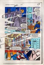 1984 Captain America 295 page 17 Marvel Comics original color guide art:... - $46.29
