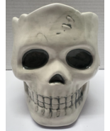Yankee Candle Large Jar Halloween Human Skull Ceramic Holder NEW - $369.07 MXN