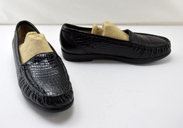 SAS Tripad Comfort Black Embossed Crocodile Leather Loafers - Women&#39;s 8M - $28.08
