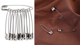Durable Strong Metal Brooch Nickle Plated Safety Pins, Large 4no Size, 7... - $15.19