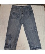 VTG M2 Jeans Blue Mens 38x32 Wide Baggy Hip Hop Skater Y2K - $48.52 CAD