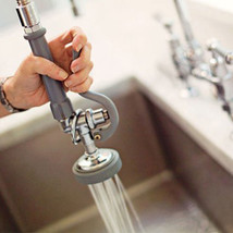 Commercial Kitchen Faucet Pre-Rinse Spray Valve Faucet Sink Sprayer Head... - £43.26 GBP