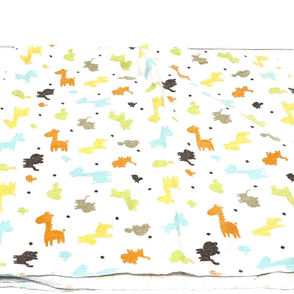 Vintage Garanimals Infant Baby Receiving Blanket 28" Zoo Safari Jungle Animals - £13.49 GBP