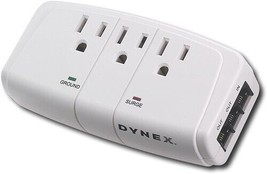 Dynex 3-Outlet Surge Protector DX-3OUT - $12.19