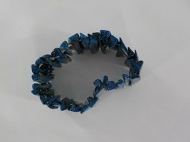Elastic Slide Shell Bracelet Wide Cuff Assorted Blue Color Fashion Jewelry Beach - £11.98 GBP