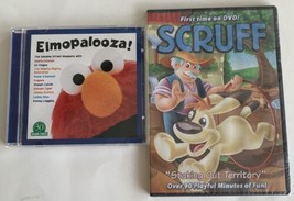 Scruff Stacking Out Territory DVD Unopened &amp; Elmopalooza! CD Kid Friendly - £11.65 GBP