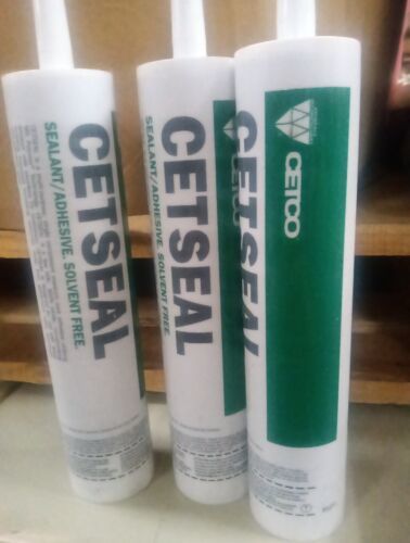 3 Pack,  Cetco Cetseal 10-OZNG-EA Adhesive/Sealant Gray 300ml.   1051 - $18.99