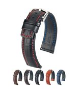 Hirsch Grand Duke Leather Watch Strap - Brown - L - 18mm / 16mm - Shiny ... - $87.95