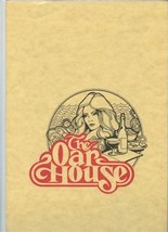 The Oar House Menu West Sample Road Coral Springs Florida 1970&#39;s - £30.03 GBP