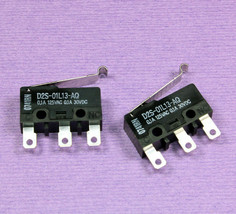 10pcs Omron Sub Miniature Switch. Solder Tab, 30vdc, Simulated Roller, SPST - $9.75