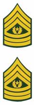 US Army E-9 Command SGT Major Rank 2-Piece 1 inch Decals - Veteran Owned Busines - £3.50 GBP