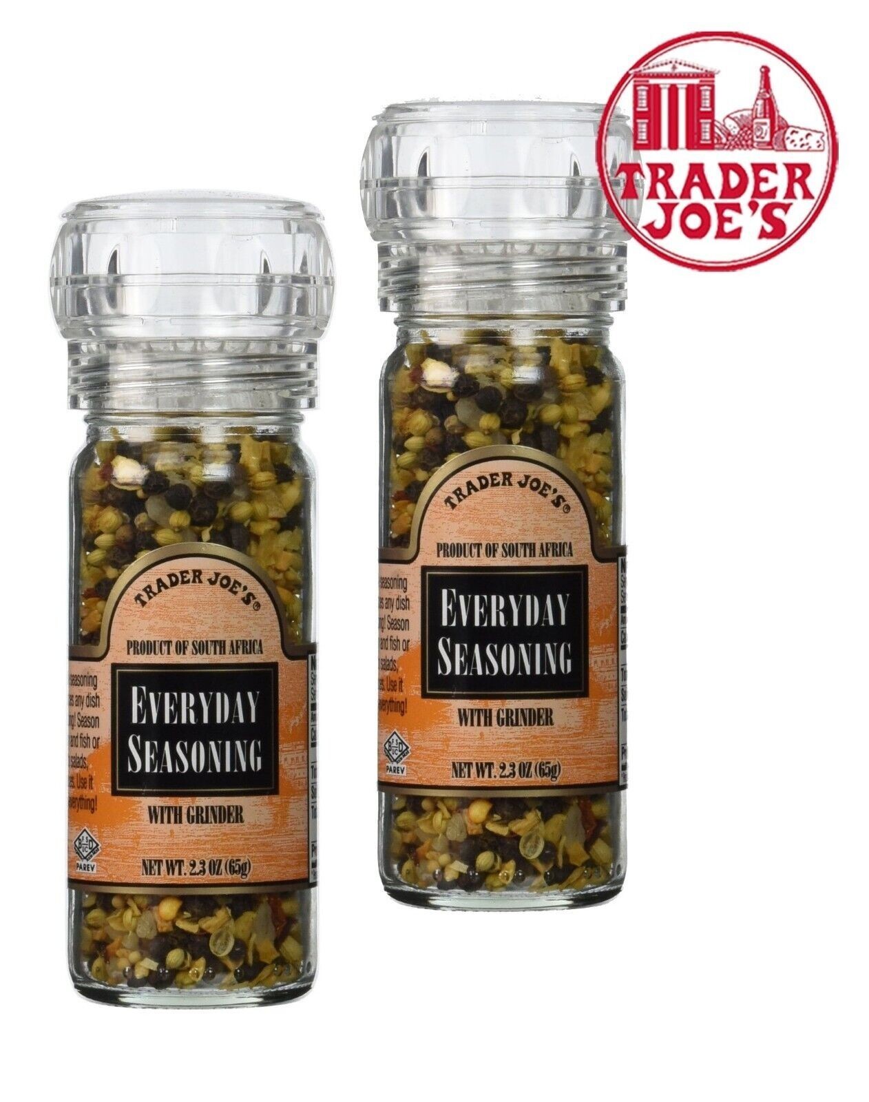 2 Packs Trader Joe&#39;s Spices Everyday Seasoning with Built in Grinder 2.3... - $19.50