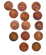 Canadian Pennies Coin - Lot of 14 pennies from 1940&#39;s - $9.00