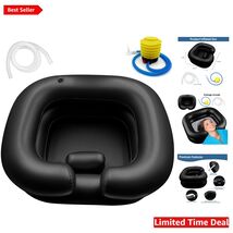 Ergonomic Inflatable Shampoo Basin - Comfort for Elderly &amp; Disabled Users - $59.35