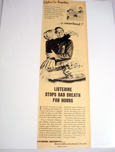 1953 Listerine Ad Rather be Forgotten... or Remembered? - £7.18 GBP