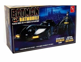 AMT1107 Batman 1989 Batmobile w/Resin Batman Figure 1:25 Scale Model Kit - £24.88 GBP