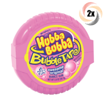 2x Packs Wrigley&#39;s Hubba Bubba Awesome Original Bubble Gum Tape 6 Feet of Fun! - £8.14 GBP