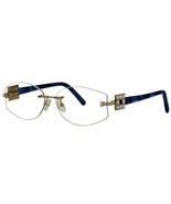 Caviar 2362 Eyeglasses Rimless Women&#39;s Gold Blue Authentic New - $249.95