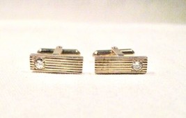 Vintage 14K Diamond Men's Cufflinks .60 TCW K051 - £773.16 GBP