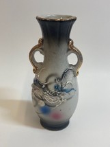 Japanese Dragon Hand Painted Moriage Satsuma Miniature Vase Urn 4.25” En... - $139.79 MXN