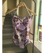 NWT  Kate Spade New York Scalloped Cutout Bandeau OnePiece Frozen Lilac ... - $47.55 CAD