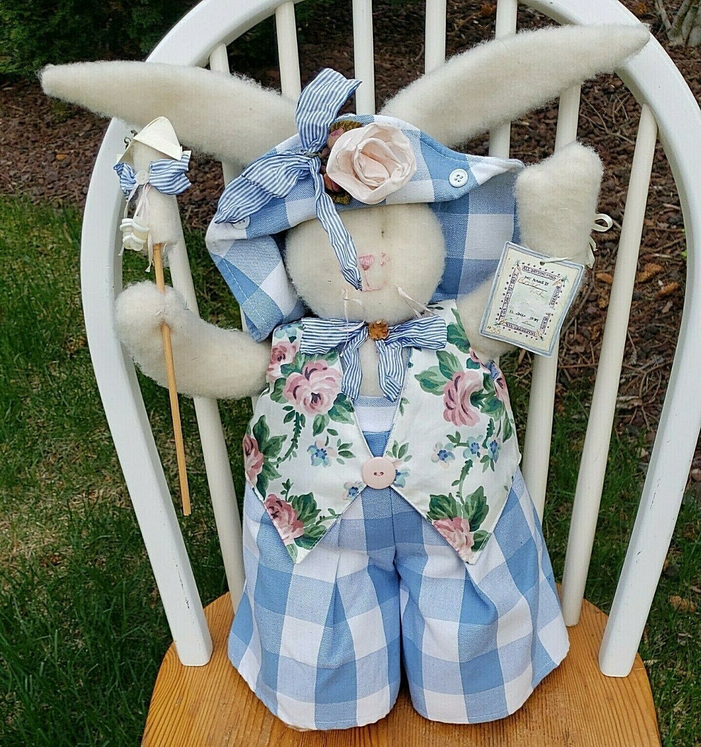 Bunnies by the Bay Artist Boy Doll Rabbit Toy Briar Tuck Signed Easter Parade - £69.34 GBP