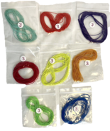 Lot of 1mm Elastic Cording forJewelry Making 8 Pieces 3/5 Yards Each NEW - $9.49