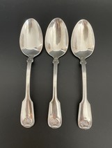 Lot of 3 Reed &amp; Barton Colonial Shell 1961 Stainless 6¾&quot; Place Oval Soup Spoons - £19.98 GBP