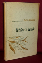 Faith Baldwin Widow&#39;s Walk A Book Of Poems 1954 First Edition Hardcover Dj Grief - £14.38 GBP
